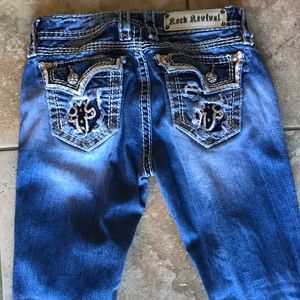 Rock Revival boot cut jeans - zero holes!